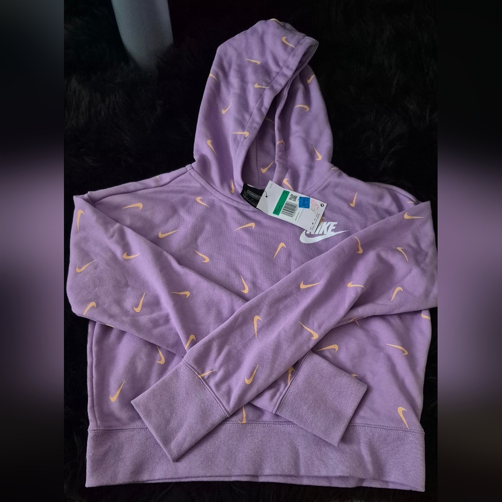 Nike Purple Hoodie with Yellow Accents